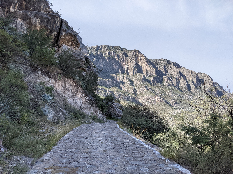 Narrow mountain road